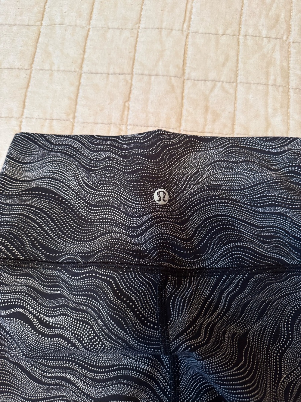 lululemon athletica Charcoal Wave-Print High-Rise Leggings - Picture 3 of 4